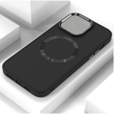 Чехол-силикон Bonbon Metal Style MagSafe Apple iPhone 13 Pro Max. Черный / Black