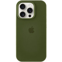 Чехол-силикон оригинал Full Soft Matte iPhone 15 Pro forest green (Класс А)