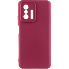 Чохол-силікон Cover Lakshmi Full Camera Xiaomi 11T / 11T Pro (Бордовий / Marsala)