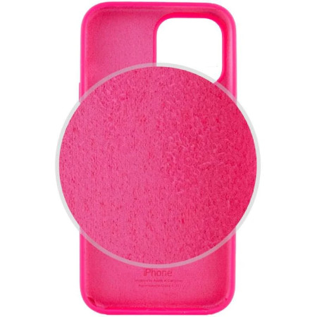 Чехол-силикон оригинал Full Soft Matte iPhone 15 Pro hot pink (Класс B)