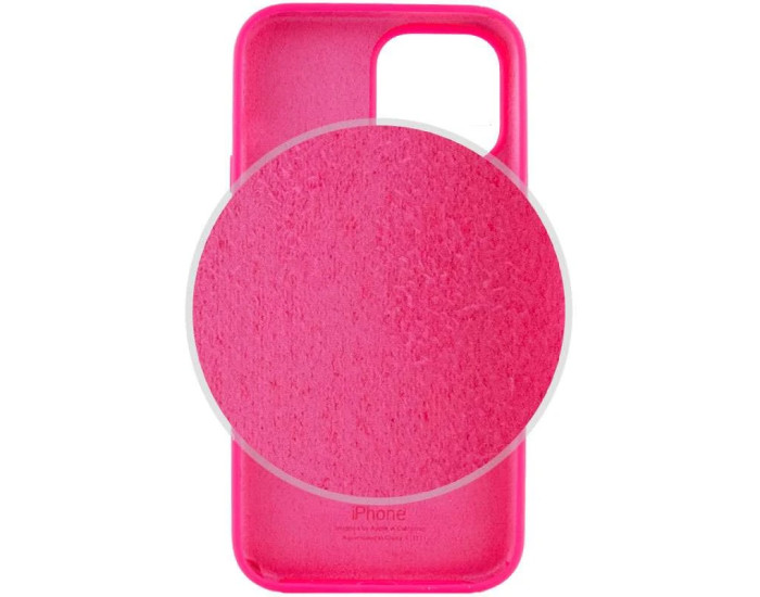Чехол-силикон оригинал Full Soft Matte iPhone 15 Pro, Hot pink
