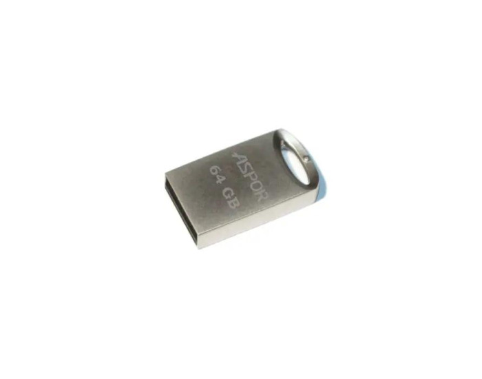 Флешка USB 3.0 Aspor 64GB AR105, серебристая