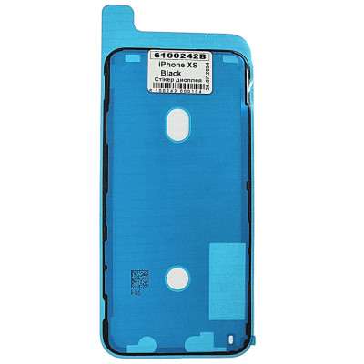 Стікер дисплея (двосторонній скотч) Apple iPhone XS, чорний