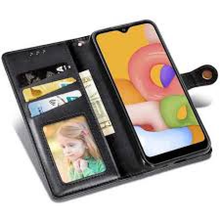 Чехол-книга Кожаный GETMAN Gallant Xiaomi Redmi 13 4G / Poco M6 4G Черный (Класс А)