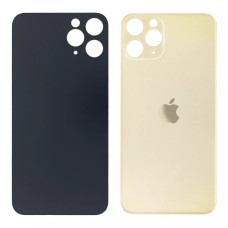 Задняя панель корпуса для iPhone 11 Pro Max, Gold, (Big Hole) оригинал (Класс B)