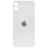 Задняя панель корпуса для iPhone 11, White (Big Hole) оригинал