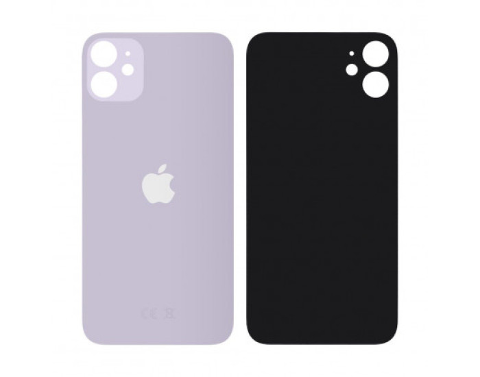 Задня панель корпуси для iPhone 11, Violet (Big Hole) оригінал