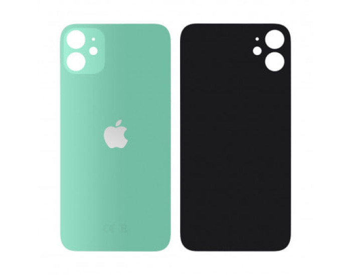 Задня панель корпуси для iPhone 11, Green (Big Hole) оригінал