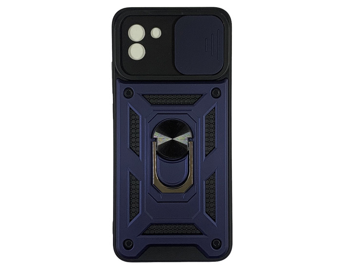 Чехол-Ударопрочный Camshield Serge Ring Samsung Galaxy A03 / A035, Синий