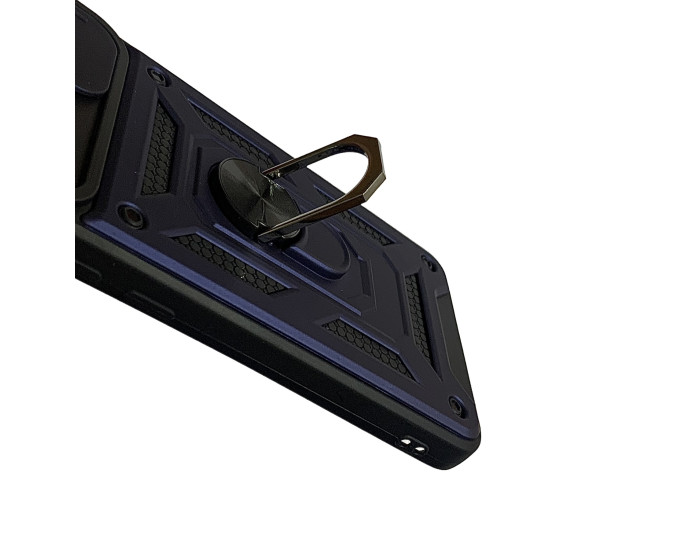 Чехол-Ударопрочный Camshield Serge Ring Samsung Galaxy A03 / A035, Синий