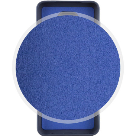 Чехол-силикон Silicone Cover Lakshmi Full Camera Samsung A03/A035 (Синий / Midnight Blue) (Класс B)