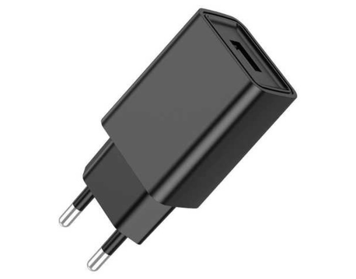 Мережеве зарядний пристрій Borofone BA68A Glacier (1USB/2.1A) Black