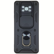 Чехол-Ударопрочный Camshield Serge Ring Xiaomi Poco X3 / X3 Pro, Черный (Класс B)