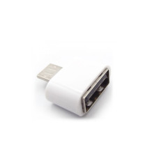 Переходник OTG USB на Micro USB белый (Класс B)