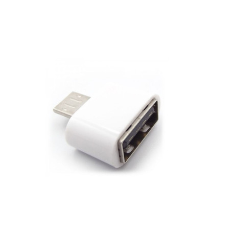 Переходник OTG USB на Micro USB белый (Класс B)