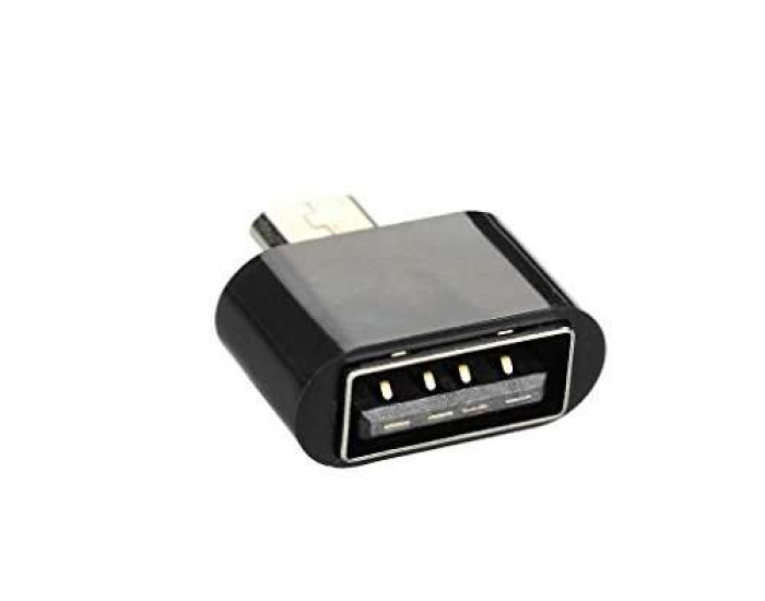 Переходник OTG USB to Micro USB, черный