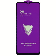 Защитное стекло Tempered Glass OG Premium Samsung A20 / A30 / A30s / A50 / A50s / M30 / M31 / M21 / M30s, Black (Класс B)