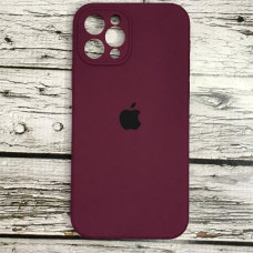 Чехол-силикон оригинал Full Camera Soft Matte iPhone 12 Pro Marsala (Класс B)