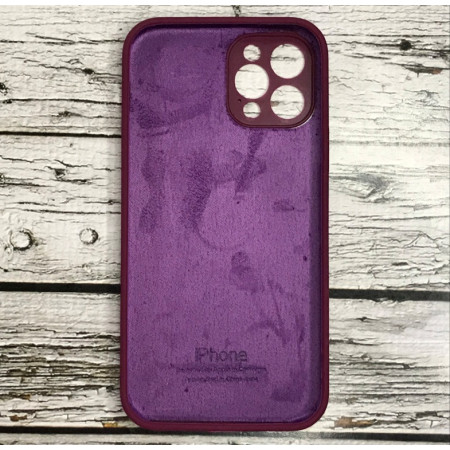 Чехол-силикон оригинал Full Camera Soft Matte iPhone 12 Pro Marsala (Класс B)