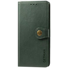 Чехол-книга Кожаный GETMAN Gallant Samsung Galaxy S21 FE, G990, Зеленый