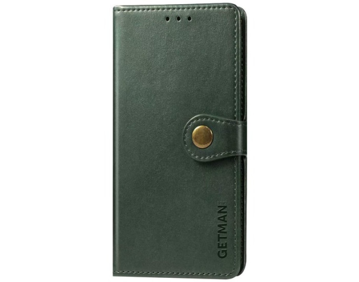Чохол-книга шкіряний GETMAN Gallant Samsung Galaxy S21 FE, G990, Зелений
