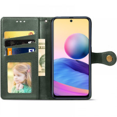 Чохол-книга шкіряний GETMAN Gallant Samsung Galaxy S21 FE, G990, Зелений