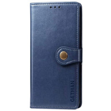 Чехол-книга Кожаный GETMAN Gallant Samsung Galaxy S21 FE, G990, Синий