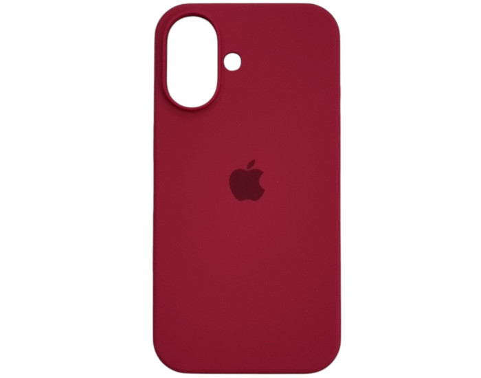 Чехол-силикон оригинал Full Soft Matte iPhone 16 (Красный / Rose Red)