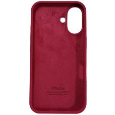 Чехол-силикон оригинал Full Soft Matte iPhone 16 (Красный / Rose Red)