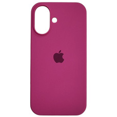 Чехол-силикон оригинал Full Soft Matte iPhone 16 (Малиновый / Dragon Fruit) (Класс B)