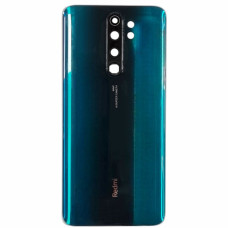 Задняя крышка для Xiaomi Redmi Note 8 Pro, со стеклом камеры зеленая (Класс C)
