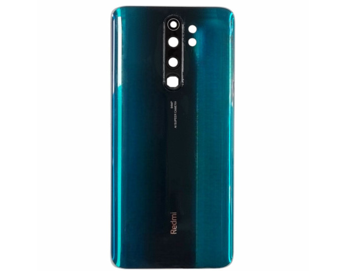 Задня кришка для Xiaomi Redmi Note 8 Pro, зелена з склом камери, оригінал