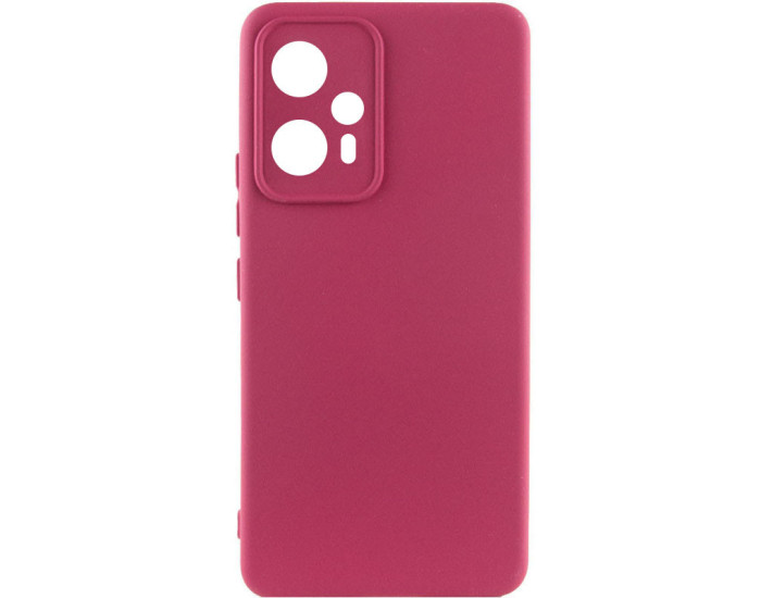 Чохол-силікон Cover Lakshmi Full Camera Xiaomi Poco F5 Pro (Бордовий / Marsala)