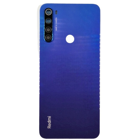 Задняя крышка для Xiaomi Redmi Note 8T, синяя со стеклом камеры (Класс B)