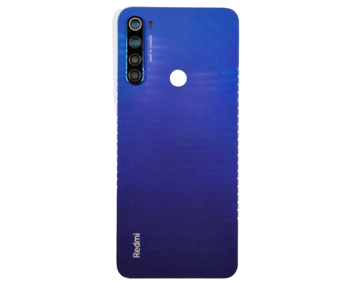 Задняя крышка для Xiaomi Redmi Note 8T, синяя со стеклом камеры