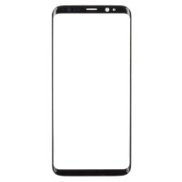 Стекло фронтальное с OCA-пленкой для Samsung G950F Galaxy S8, черное (Класс А)