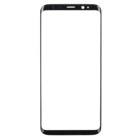 Стекло фронтальное с OCA-пленкой для Samsung G950F Galaxy S8, черное (Класс А)