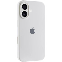 Чехол-силикон оригинал Full Camera Soft Matte iPhone 16 (Белый / White) (Класс А)