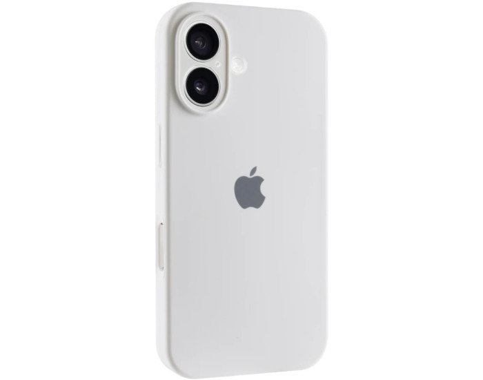 Чехол-силикон оригинал Full Camera Soft Matte iPhone 16 (Белый / White)