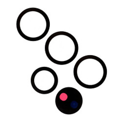 Скло камери для Samsung G908 Galaxy S22 Ultra, чорне