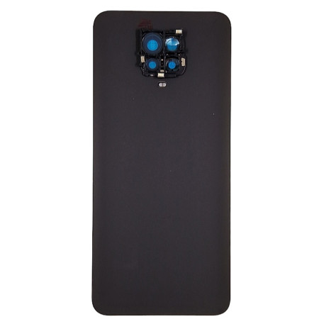 Задняя панель корпуса для Xiaomi Redmi Note 9 Pro, со стеклом камеры белая (Класс B)