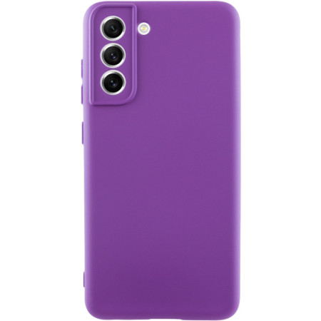 Чехол-силикон Silicone Lakshmi Full Camera Samsung S21 FE, G990, (Фиолетовый) (Класс B)