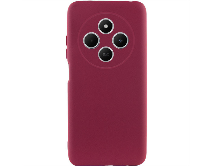 Чохол-силікон Getman Liquid Silk Full Camera Xiaomi Redmi 14C Marsalla