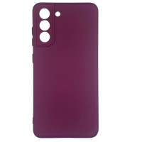 Чехол-силикон Silicone Lakshmi Full Camera Samsung S21 FE, G990, (Бордовый/Marsala) (Класс B)