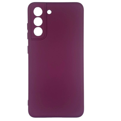 Чохол-силікон Silicone Lakshmi Full Camera Samsung S21 FE, G990, (Бордовый/Marsala)