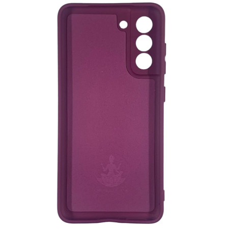 Чехол-силикон Silicone Lakshmi Full Camera Samsung S21 FE, G990, (Бордовый/Marsala) (Класс B)