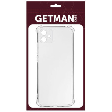 Чехол-силикон Getman Ease усиленные углы Samsung Galaxy A06, Прозрачный