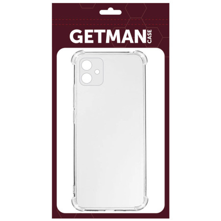 Чехол-силикон Getman Ease усиленные углы Samsung Galaxy A06, Прозрачный (Класс B)