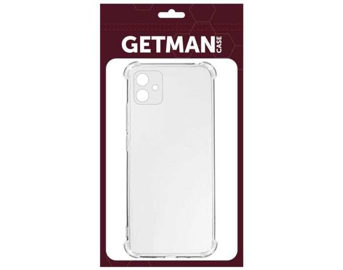 Чехол-силикон Getman Ease усиленные углы Samsung Galaxy A06, Прозрачный