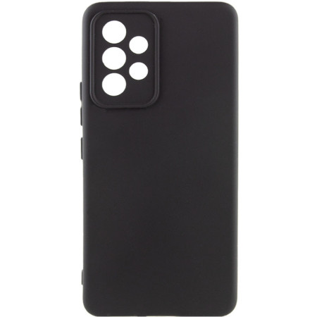 Чехол-силикон Getman Liquid Silk Full Camera Samsung Galaxy A52 (Черный / Black)
